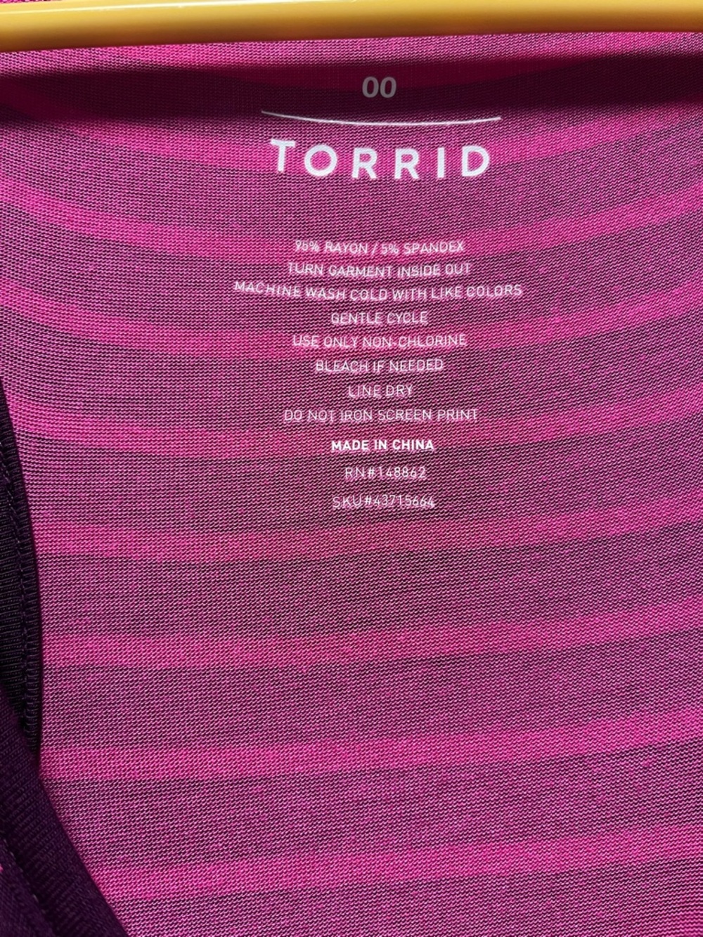 torrid Sleeveless Striped Maxi Dress in Magenta & Black - Picture 4 of 6